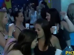 Very hot group sex in club