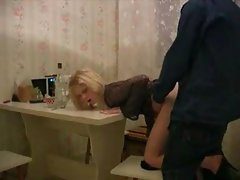 Russian slut fucked from neighbour