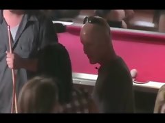 These guys try their luck with the ladies at a pool hall
