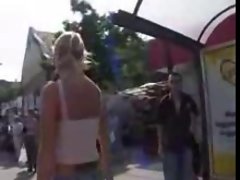 horny girl in the street
