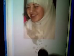 Cumshot Tribute to Arab Hijabi jizzlover Manal