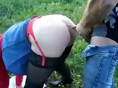 Must see this horny bitch outdoor!