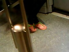 Feet in a metro train II - U-Bahn-Fuesse II
