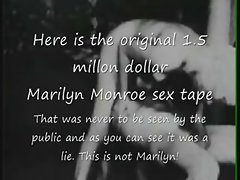 Marilyn Monroe Original $1.5 million sex tape lie!