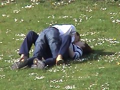 Fingering and wanking in the park